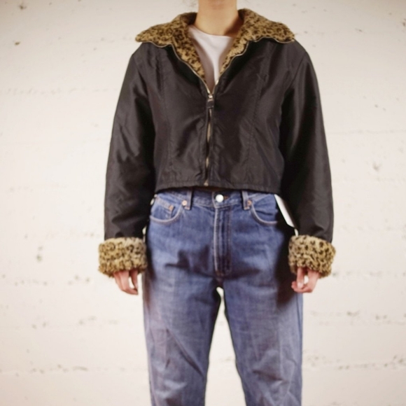 Vintage Holt Renfrew Faux Fur Lined Jacket - Picture 3 of 4